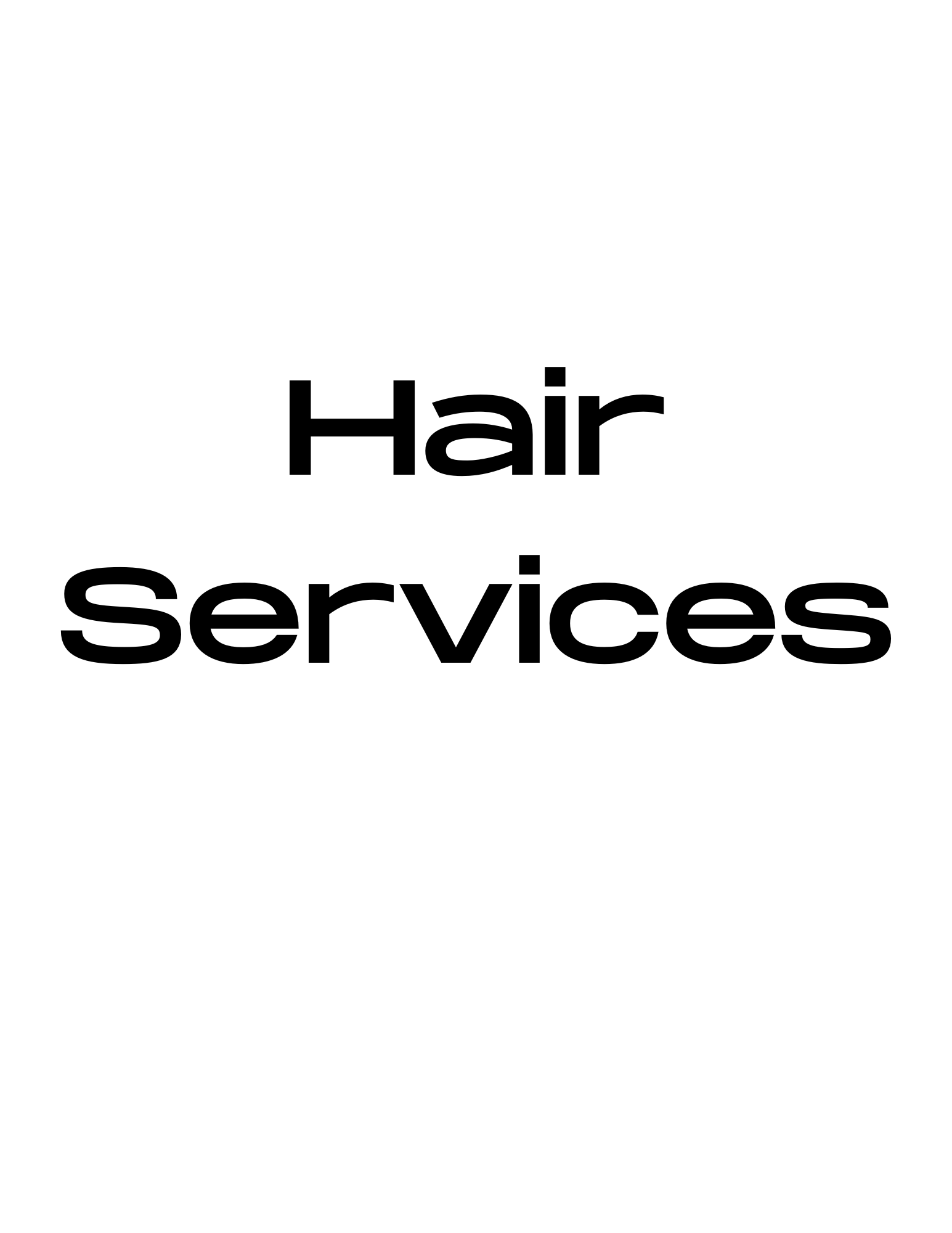 Hair Services