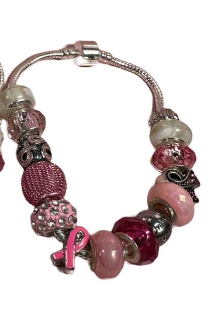 Breast Cancer Awareness Charm Bracelet image 0