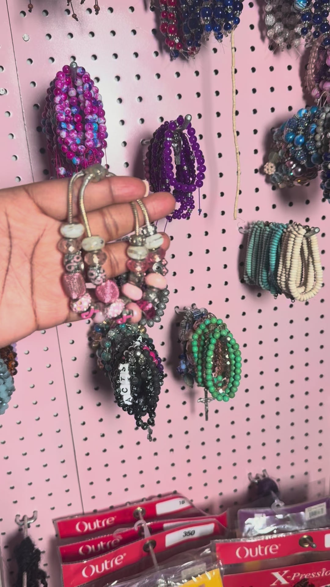 Pink Frenzy Charm Bracelet